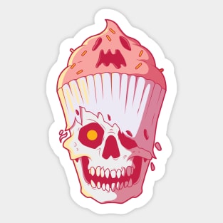 Ice Cream Skull Sticker